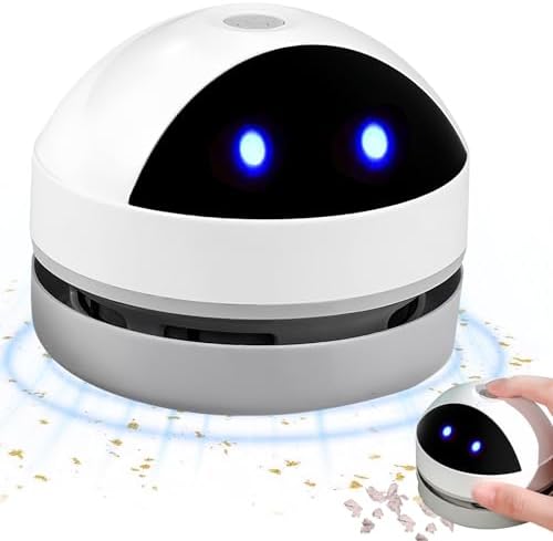 Mini aspirateur de table : portable sans fil, rechargeable par USB, haute puissance d'aspiration Mini aspirateur de table pour le nettoyage des miettes, la maison, le bureau