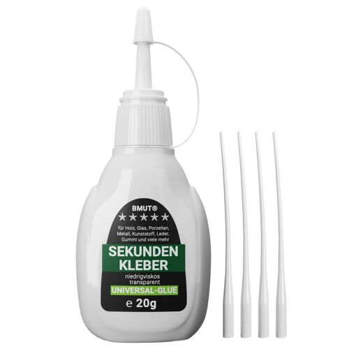 colle instantanée universelle de 20 g,liquide,extra forte et rapide,imperméable,résistante à la chaleur,avec pointe de dosage et capuchon contre le dessèchement