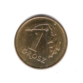 Pologne Piece De 1 Grosz 2018 Acier Plaque Laiton Ref Km 923 Poids 1.64 G Diametre 15.50 Mm Epaisseur 1.20 Mm Superbe