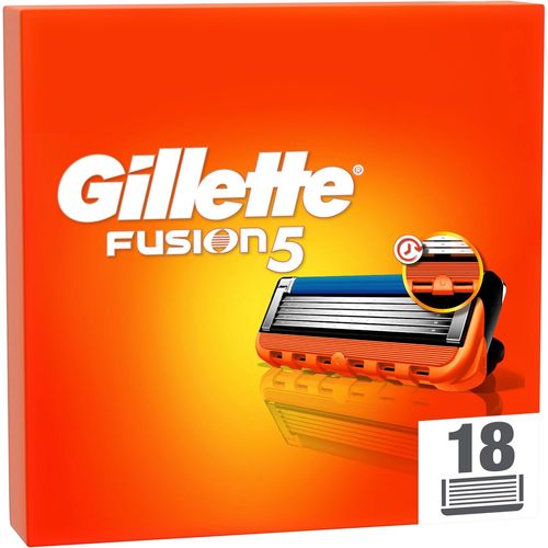 Gillette Fusion5 Lames De Rechange Pour Rasoir Pour Homme, 18 Lames De Rechange Pour Rasoir 