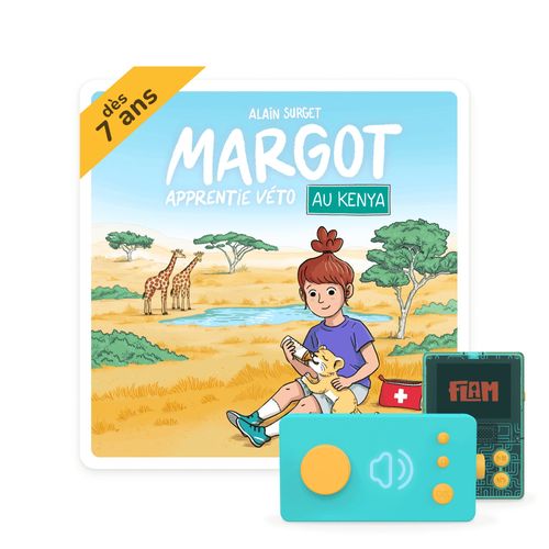 Lunii - Coffret Margot au Kenya - Livre audio interactif dés 7 ans à écouter sur Ma Fabrique à Histoires