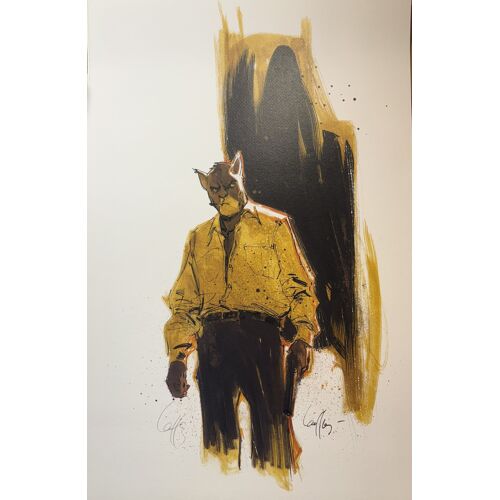 Affiche - Lauffray - Hommage Blacksad Signé - 40x59cm