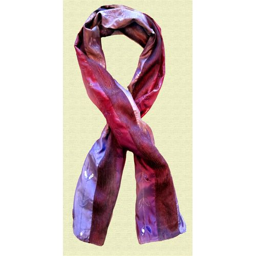 Etole /Echarpe À Paillettes -Doublée - Ton Violine