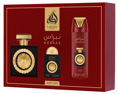 Coffret Cadeau Nebras (3 Pièces) - Lattafa Pride 