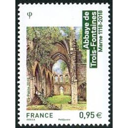 Architecture Religieuse : Abbaye Des Trois-Fontaines (Église Abbatiale) Année 2018 N° 5242 Yvert Et Tellier Luxe