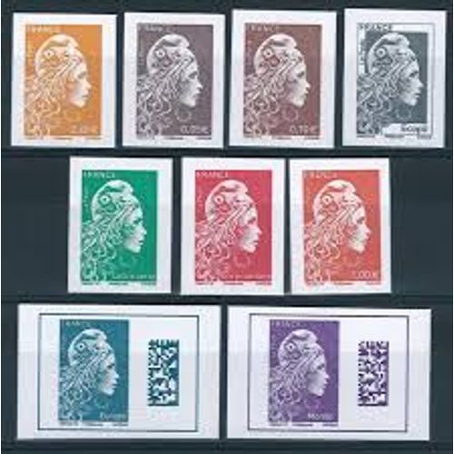 Type Marianne L'Engagée Provenant Du Coffret Salon D'Automne Série Non Dentelee Année 2018 N° 5248a 5249a 5250a 5251a 5252a 5253a 5254a 5257b 5258b Yvert Et Tellier Luxe