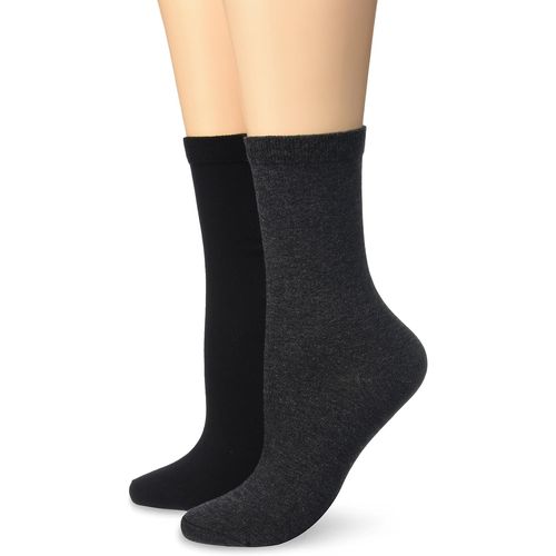 Kalanka-Chaussettes Femme Coton Résistant Talon Renforcés X2