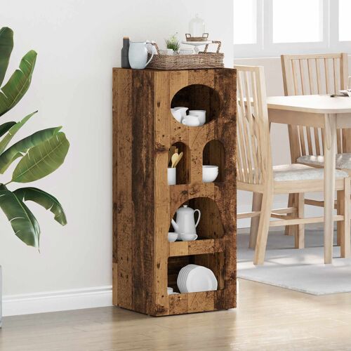 vidaXL Buffet Bois ancien 40 x 35 x 100,5 cm Bois d'ingénierie