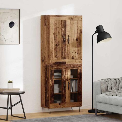 vidaXL Haut Armoire Bois Ancien 69,5 x 34 x 180 cm Bois d'ingénierie
