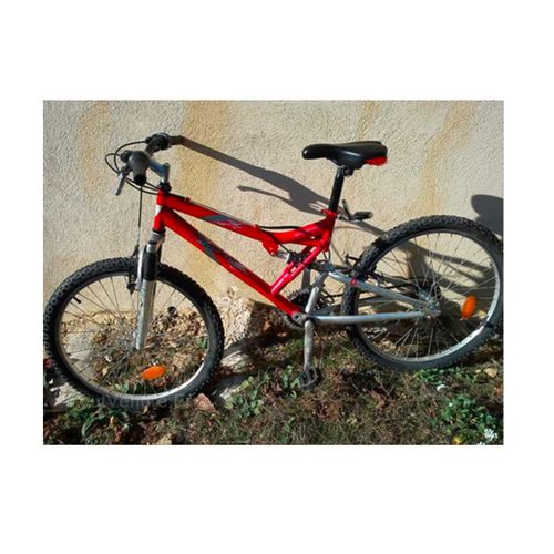 Velo Rouge Tout Suspendu Vtt Tout Terrain 20" Pouces Enfant Gosport Affix Limited Bicyclette Outdoor All Suspended Tout Chemin Confort Ressort Attenue Choc Vitesses Solide Cyclisme Transport Decouvert