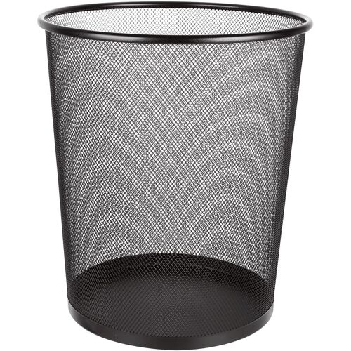 Jexnovashop-Grande Poubelle Ronde En Métal Pour Chambre À Coucher, Salle De Bain, Bureau, Maison, Cuisine, 30 L