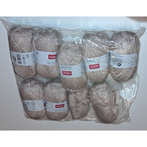 Phildar Enorme Lot De 9 Pelotes De Laine Galactic Beige