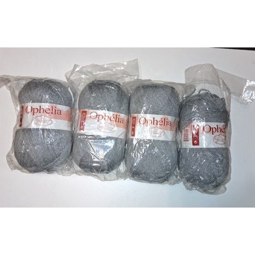 Phildar Enorme Lot De 4 Grosses Pelotes De Laine Coloris Partie