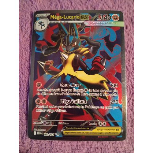 [ Pokémon] Méga-Lucario Ex Full Art # 160/133 ( Méga Fr / Méga Évolution - 2025 )