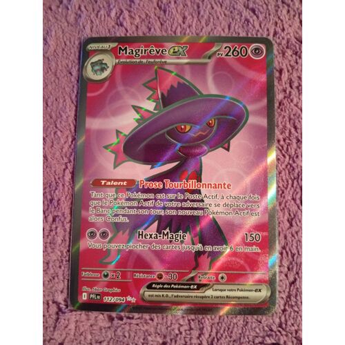 [ Pokémon ] Magirêve Ex Full Art # 112/094 ( Pfl Fr / Flammes Phantasmagoriques / Méga-Évolution 02 / 11/2025 )