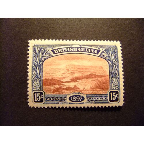 42 British Guiana 1898 / Monte Roraima / Yvert 92 Mh Fil Cc Couronne