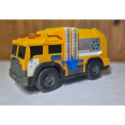 Gros Camion poubelle recyclage orange dickie