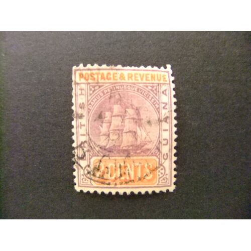 42 British Guiana 1891 1892 / Escudo De Armas / Yvert 71 Fu