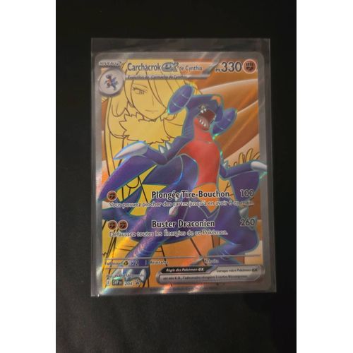 Carte Pokemon Carchacrok Ex De Cynthia Full Art Svp204 Promo Ev Nm Fr