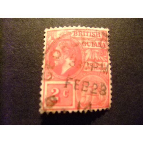 42 British Guiana 1913 1917 / Rey George V / Yvert 114 Fu