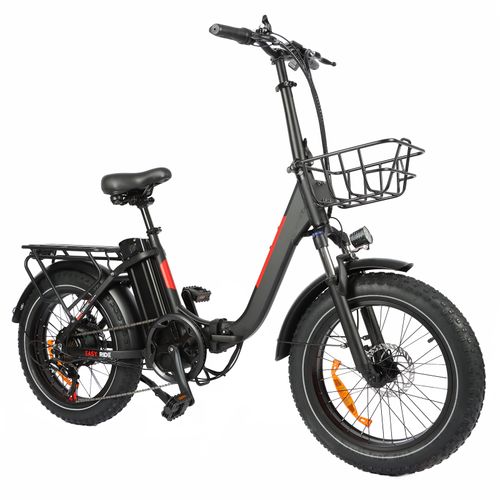 Vélo Électrique Pliable Baolujie Dz2030, Moteur 750w, 48v16ah, 40 Km/H, Pneus Tout-Terrain 20*4.0, Autonomie Maximale 80 Km - Noir