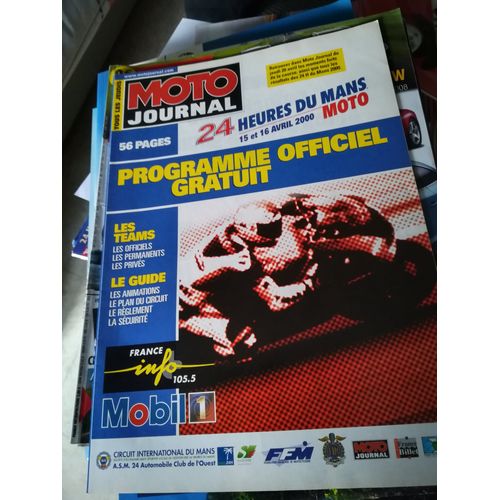 Programme 24 Heures Moto 2000