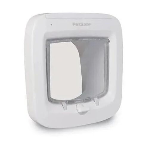 Petsafe- Chatière À Puce Électronique Ppa19-16145, Chatière À Piles, Verrouillage À 4 Positions - 22 X 23.9 Cm Installation Facile,
