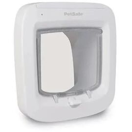 Petsafe- Chatière À Puce Électronique Ppa19-16145, Chatière À Piles, Verrouillage À 4 Positions - 22 X 23.9 Cm Installation Facile,