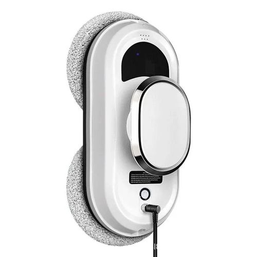 INN Nettoyeur Vitre Magnétique 5600pa comprend 10 lingettes nettoyantes blanche double roue rotative Installation simple Facile util