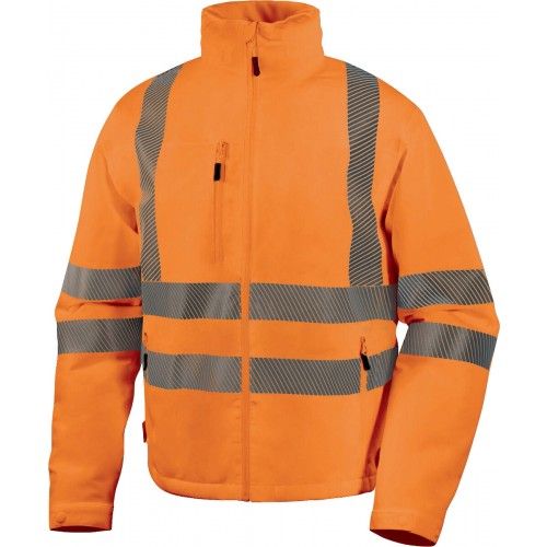 Blouson De Travail Imperméable Stretch Haute Visibilité Flenhv - Orange - Taille Xl Delta Plus