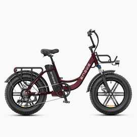 Engwe L20 Boost - Vélo Électrique 20 Pouces - Batterie Amovible 48 V 13 Ah - Moteur 250 W - Autonomie 126 Km - 7 Vitesses - Freins À Disque - Rouge