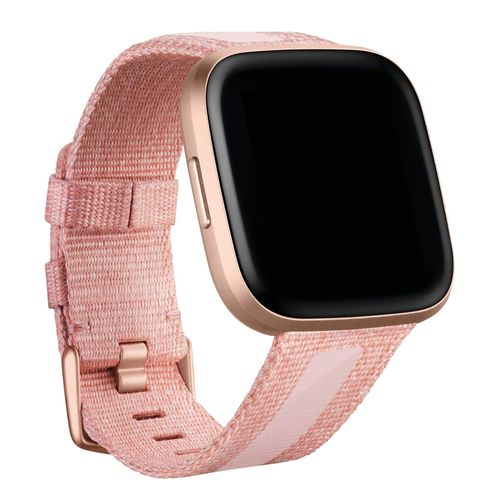 Bracelet Woven Fitbit Versa / Versa 2 / Versa Lite Taille S Rose