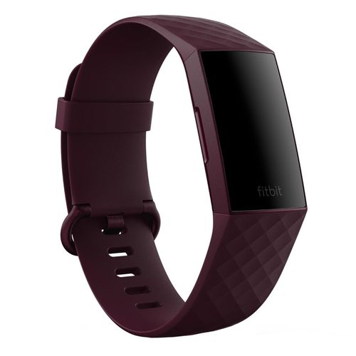 Bracelet Classic silicone Fitbit Charge 3 / 4 Taille L Rosewood