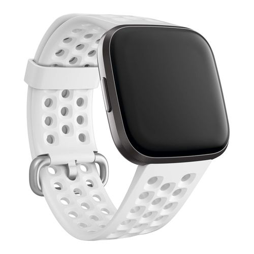 Bracelet Sport silicone Fitbit Versa / Versa 2 / Versa Lite Taille S Blanc