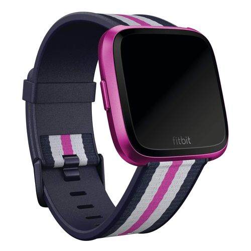 Bracelet Woven Fitbit Versa / Versa 2 / Versa Lite Taille L Navy / Mulberry