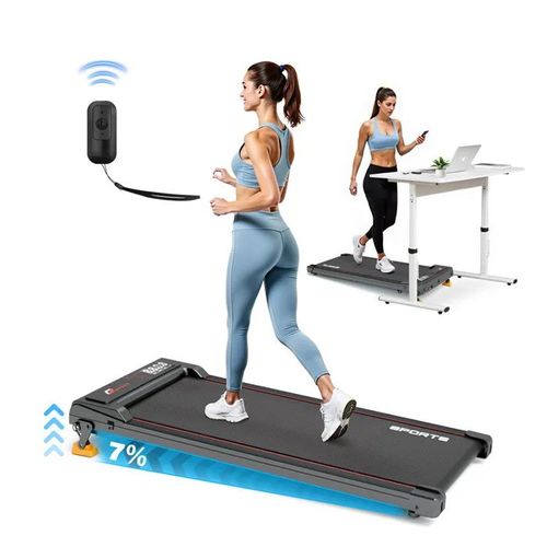 Tapis De Marche/Course - Raoo - Min - Moteur 2.25hp- Vitesse 1-6km/H- Inclinaison 7 % - Avec Télécommande-Compact Et Silencieux