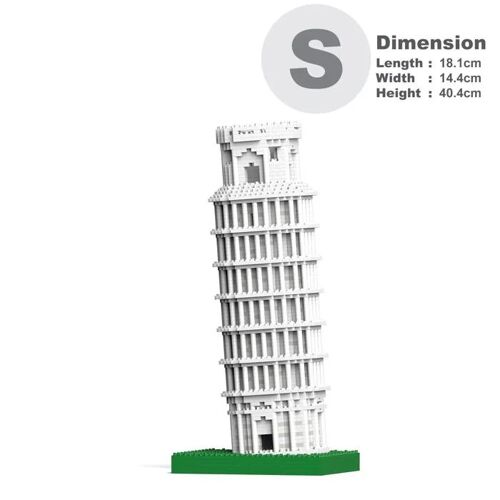 Blocs de construction - JEKCA - Tour de Pise - 3430 pièces - 14 ans et plus - Plastique durable