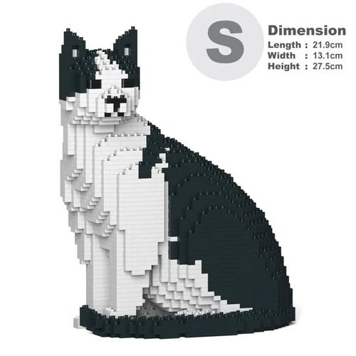 Blocs de construction - JEKCA - Chat Calico noir assis - 1600 pièces - Plastique - 14 ans et plus