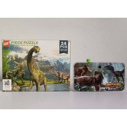Jouet enfant - GX Toys Dinosaure caméra passe-vues + puzzle 24 pcs
