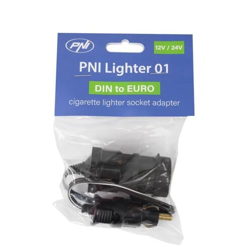 Adaptateur - Pni Lighter 01 - Din Vers Prise Allume-Cigare - 12v/24v - Câble D'extension Inclus
