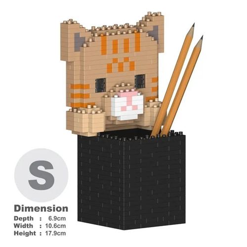 Blocs de construction - JEKCA - Pot à Crayon Chat - 450 pièces - 14 ans et plus - Plastique