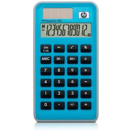 HP EasyCalc 100 - Calculatrice de bureau - 12 chiffres - panneau solaire, pile