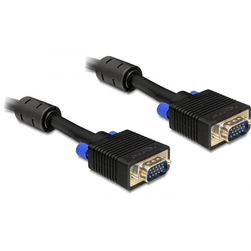 DeLOCK 15m VGA Câble VGA VGA (D-Sub) Noir