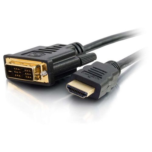 C2G 1m HDMI to DVI Adapter Cable - DVI-D Digital Video Cable - Câble adaptateur - liaison simple - DVI-D mâle pour HDMI mâle - 1 m - double blindage - noir