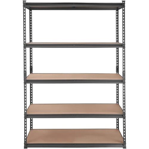 Étagère de Rangement-Duoku-Réglable à 5 Niveaux-Capacité de 2000 lb-Etagères de Garage Robustes-Support Utilitaire en Métal-Noir
