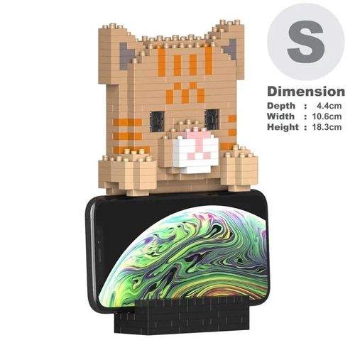 Blocs de construction - JEKCA - Support de Téléphone Chat - 390 pièces - 14 ans et plus - Plastique