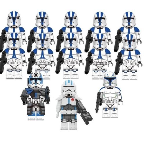 13 pièces Star War Mini Figurine Action Jessy Soldat de choc de la 501e Légion Bloc de Construction jouet Pour Enfans -