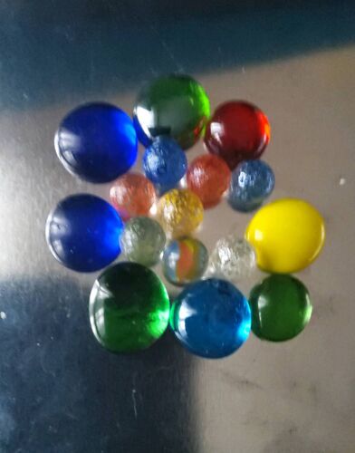 Galets billes plates colorés
