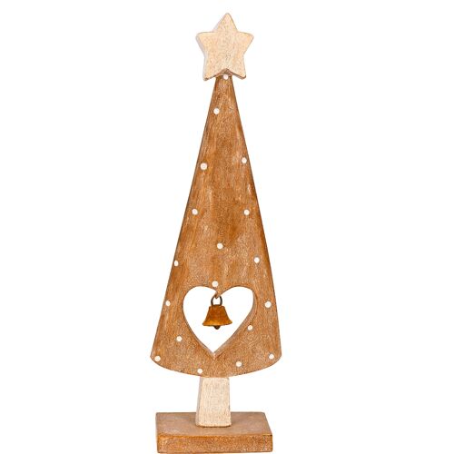 Sapin Décoratif en Bois 25 cm ¿ Déco de Table Noël, Style Naturel, Idéal Centre de Table pour Ambiance Chaleureuse et Festive