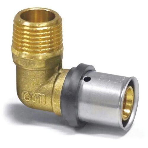 Raccord à Sertir Coudé 26mm x 3/4" - Angle de Transition, Certifié DVGW